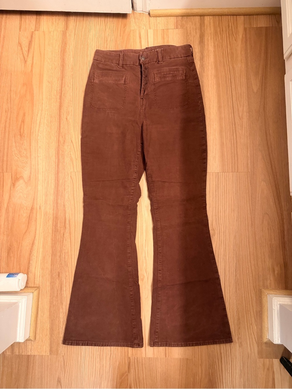 American Eagle Outfitters Brown High-Rise Flare Pants